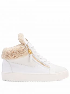 Lær sneakers Giuseppe Zanotti hvit