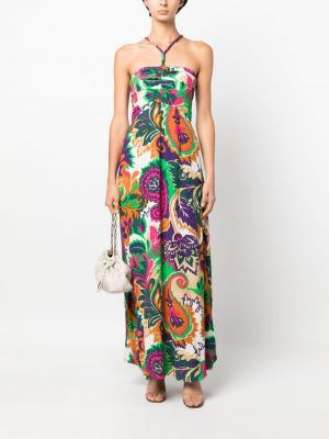 Sukienka długa z nadrukiem z wzorem paisley Ba&sh