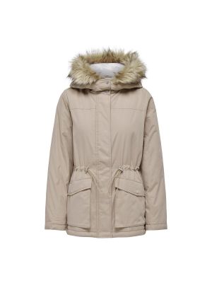 Parka con capucha Only Tall beige
