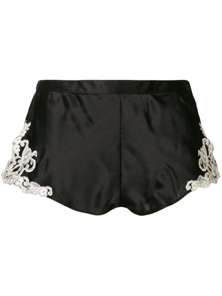 Pantalones cortos con bordado con perlas La Perla negro