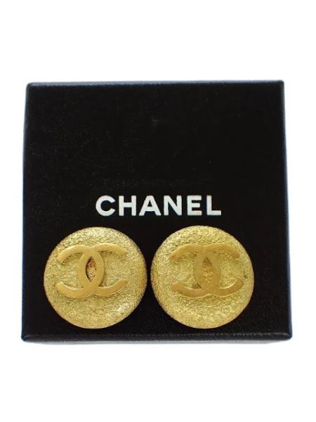 Ohrring Chanel Vintage gelb