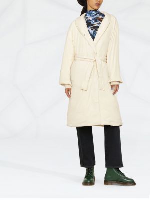 Péřový kabát Calvin Klein béžový