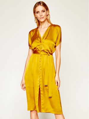 Priliehavé košeľové šaty Marciano Guess žltá