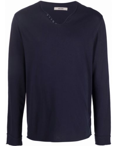 Jersey con escote v de tela jersey Zadig&voltaire azul