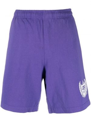 Painettu shortsit Sporty & Rich violetti