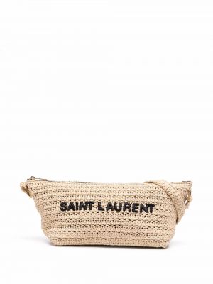 Pletena torbica za čez ramo Saint Laurent