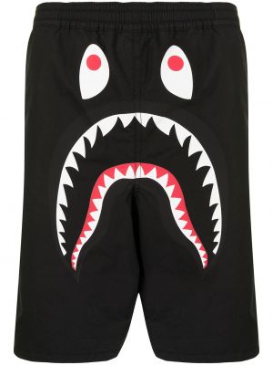 Pantalones cortos deportivos con estampado A Bathing Ape® negro