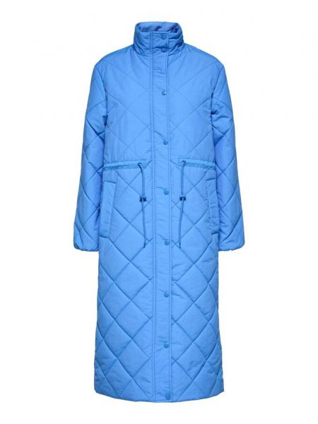Стеганое пальто Selected Femme синее