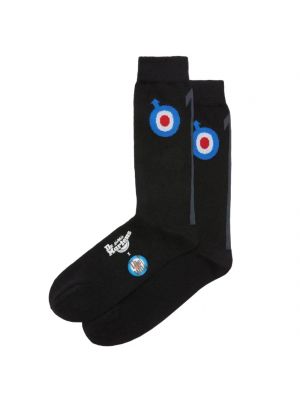 Dr. Martens The Who Sock AC853001, Unisex, Czarne, skarpetki, bawełna, rozmiar: 36-38 Dr. Martens