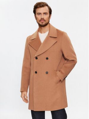 Manteau d'hiver en laine Guess marron