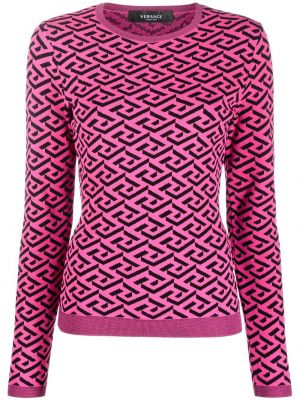 Jacquard lang topp Versace rosa