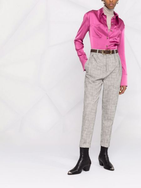Pantalones con estampado abstracto Isabel Marant blanco