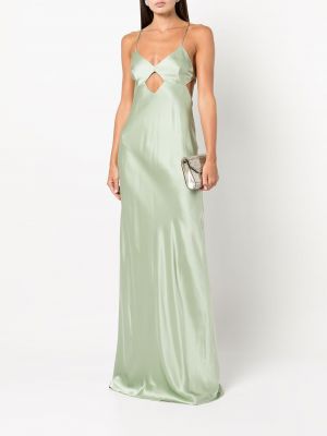 Jedwabna sukienka Michelle Mason zielona
