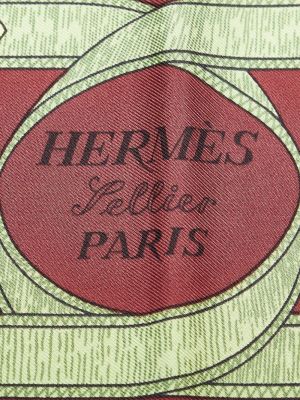 Šilkinis šalikas Hermès raudona