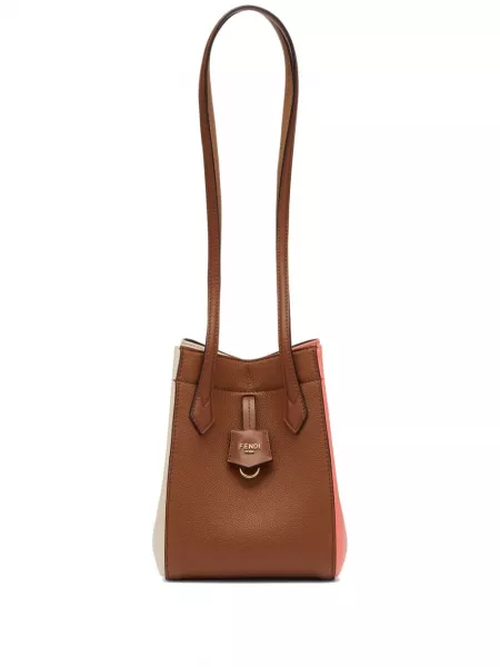 Mini taske Fendi brun