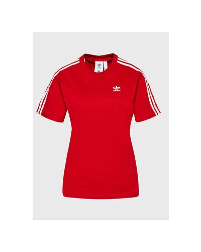 Priliehavé tričko Adidas červená