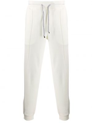 Pantaloni sport Brunello Cucinelli alb