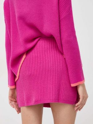 Vlněné mini sukně Max&co. růžové