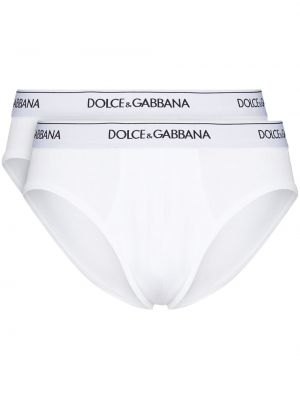 Puuvillased bokserid Dolce & Gabbana valge