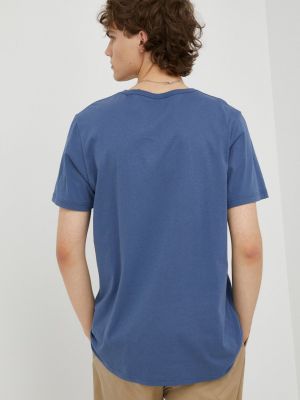 Bavlněné tričko Lee fialové