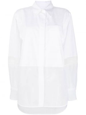 Прозрачна риза Helmut Lang бяло