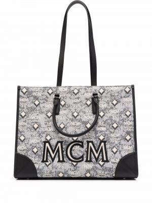 Жакардови шопинг чанта Mcm