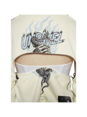 Bluza z kapturem Unravel Project beżowa