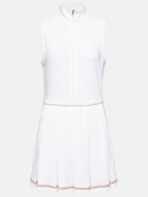 Плиссированное платье мини Varley белое