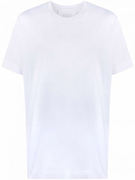 Camiseta con bordado Givenchy blanco