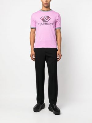 T-shirt avec imprimé slogan à imprimé 1017 Alyx 9sm rose