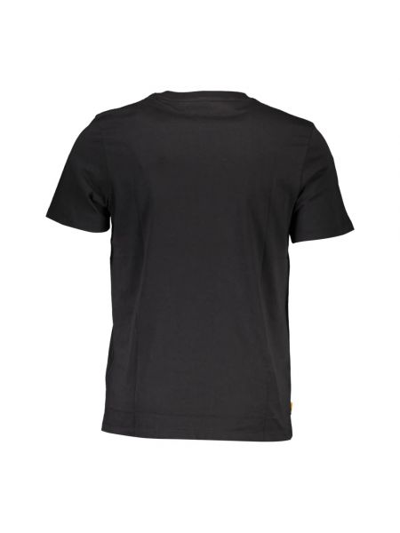 Camiseta de algodón con estampado Timberland negro