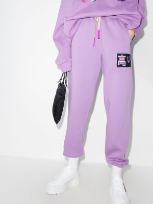 Pantalones de chándal con bordado Natasha Zinko violeta