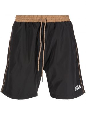 Trykt shorts Boss svart