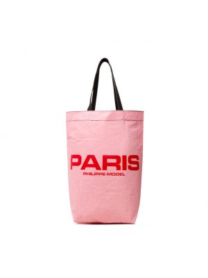 Сумка шоппер Philippe Model розовая