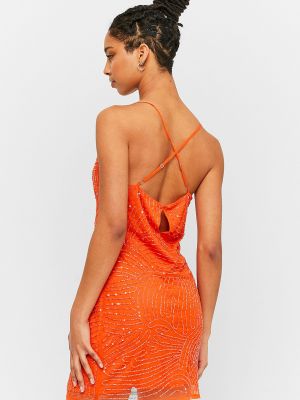 Оранжевое вечернее платье Tally Weijl