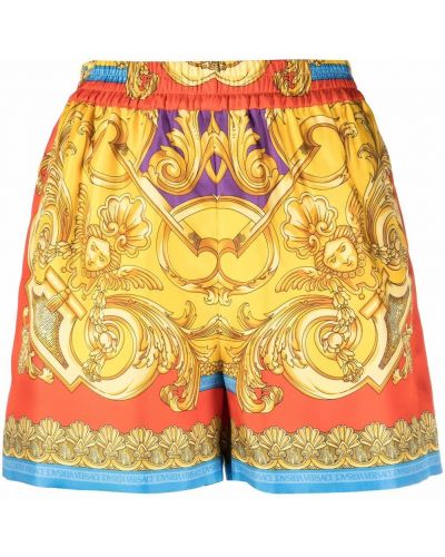 Trykt shorts Versace gul