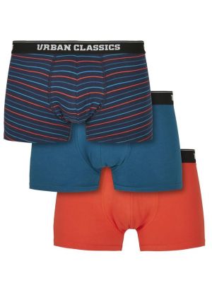 Pruhované boxerky Urban Classics Plus Size modré