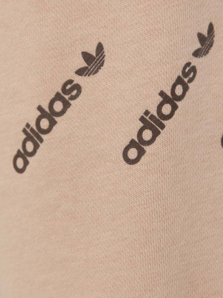 Spodnie sportowe z nadrukiem Adidas Originals beżowe