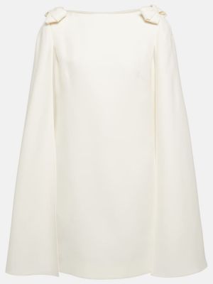 Mini robe en crêpe Valentino beige