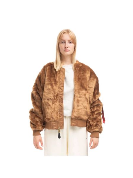 Kurtka bomber Alpha Industries - Brązowy