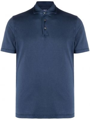 Einfarbige t-shirt Fedeli blau