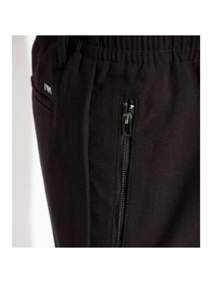 Pantalones de chándal con trenzado Emporio Armani negro