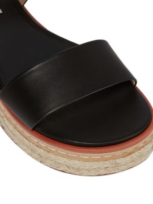 Kožené sandále Gabriela Hearst čierna