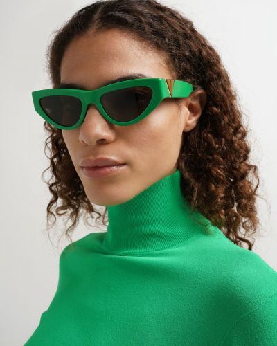 Saulesbrilles Bottega Veneta zaļš