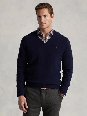 Jersey de lana de tela jersey Polo Ralph Lauren gris