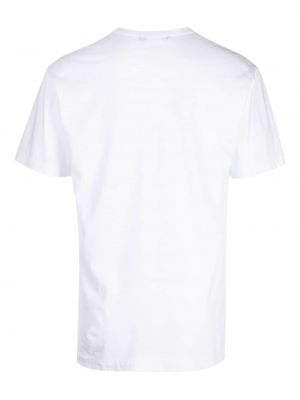 Koszulka bawełniana z nadrukiem Comme Des Garcons Homme Deux biała