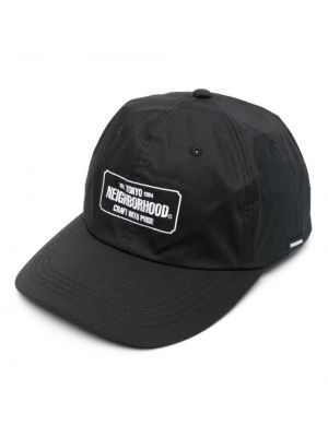 Haftowana czapka z daszkiem Neighborhood czarna