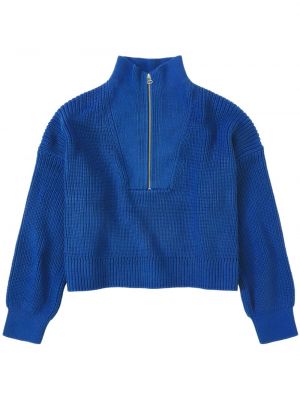 Пуловер с цип Closed синьо