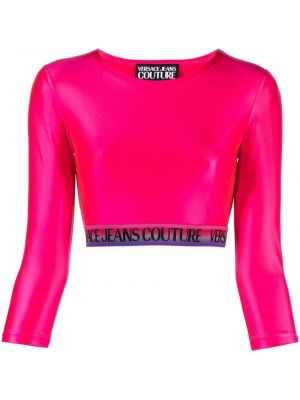 Top court Versace Jeans Couture rose