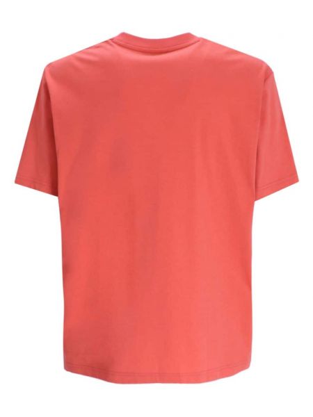 T-shirt en coton avec applique Lacoste rouge